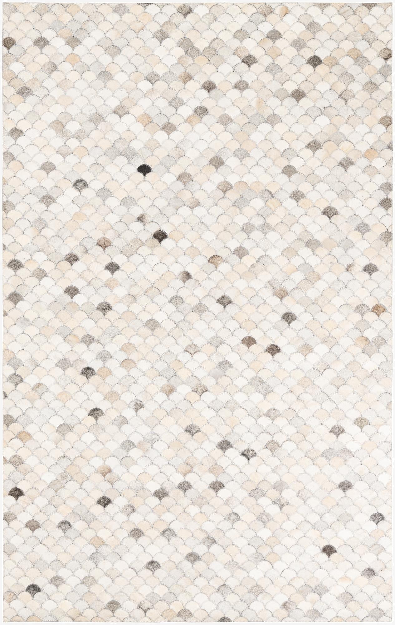 5' x 8' Cowhide Leather Rug