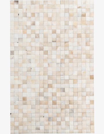 5' x 8' Cowhide Leather Rug