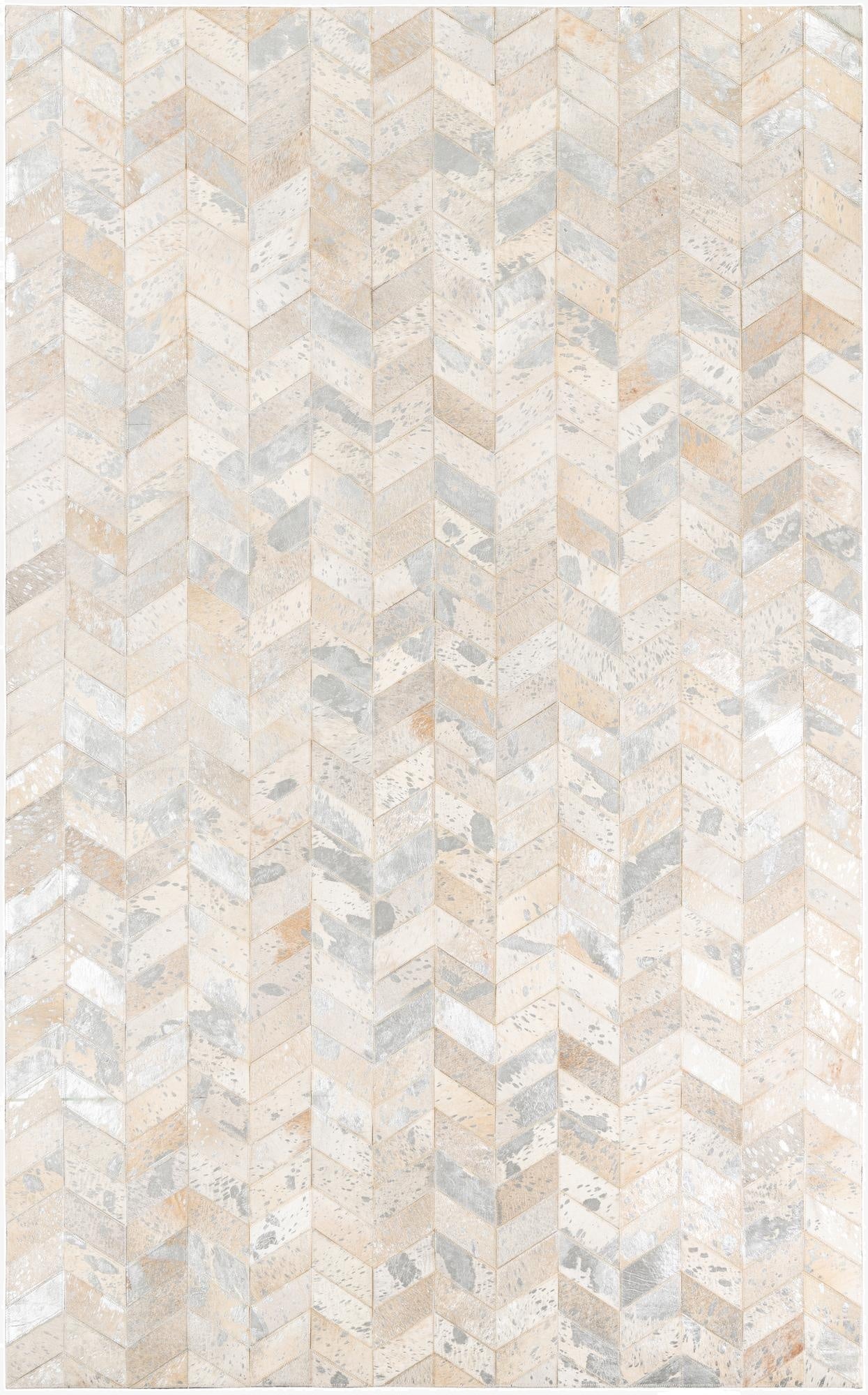 5' x 8' Cowhide Leather Rug