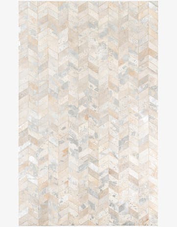 5' x 8' Cowhide Leather Rug