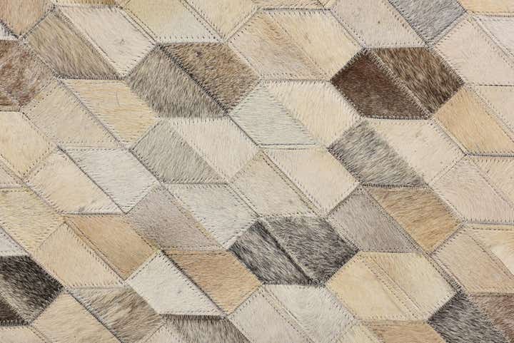 5' 1 x 7' 4 Cowhide Rug