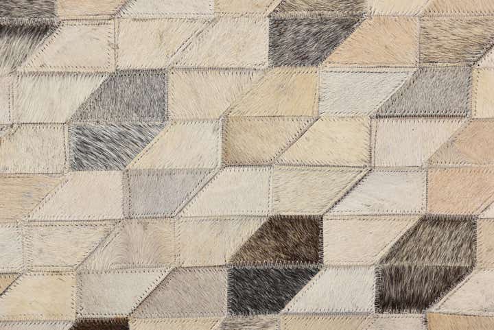 5' 1 x 7' 4 Cowhide Rug