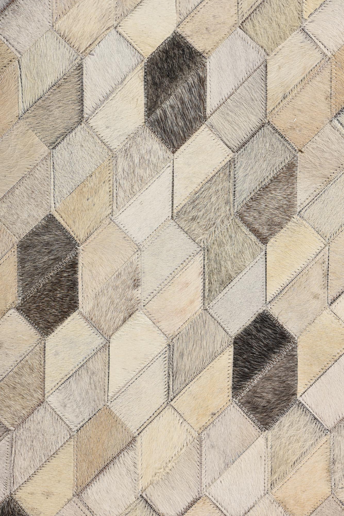 5' 3 x 7' 8 Cowhide Rug