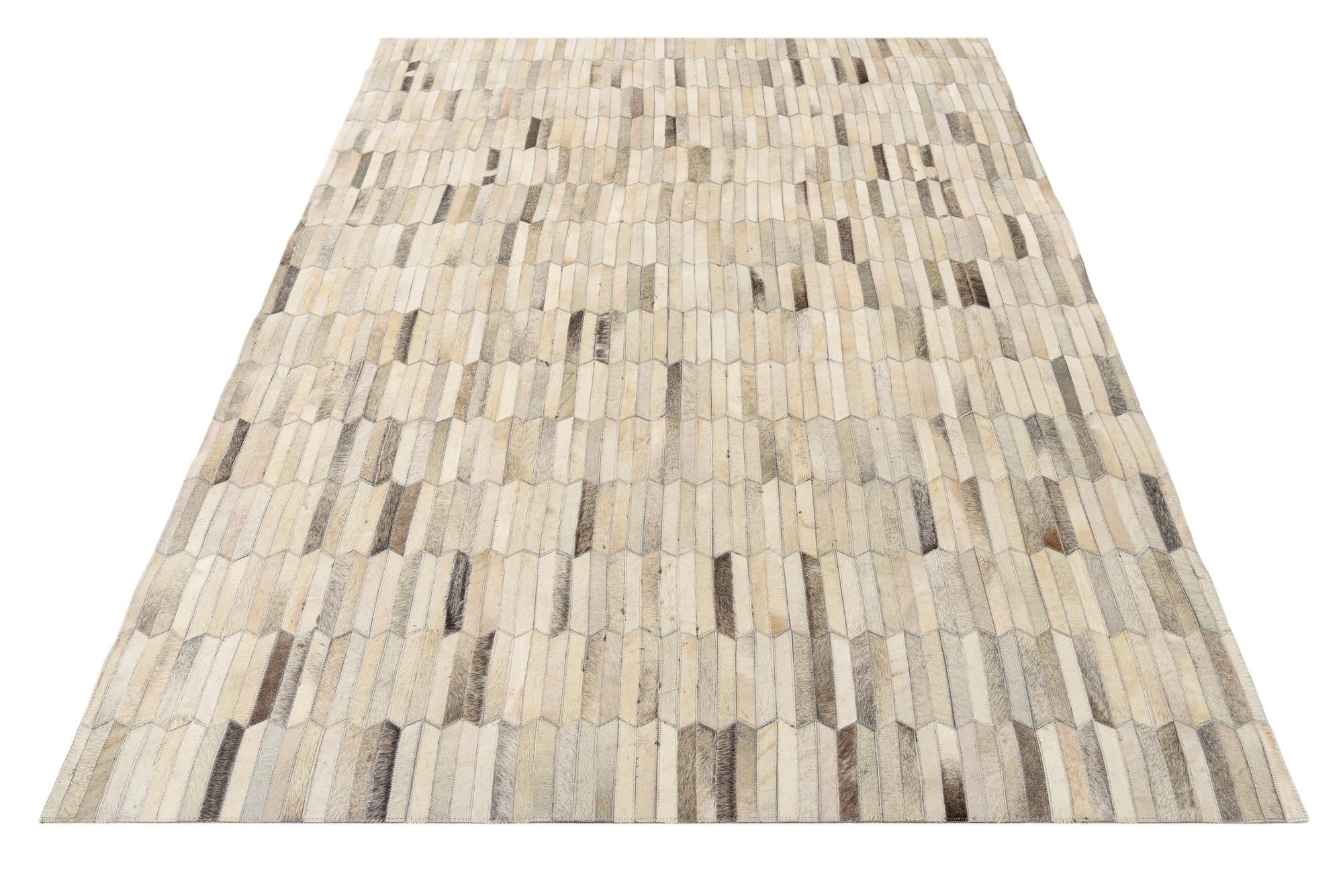5' 4 x 7' 3 Cowhide Rug