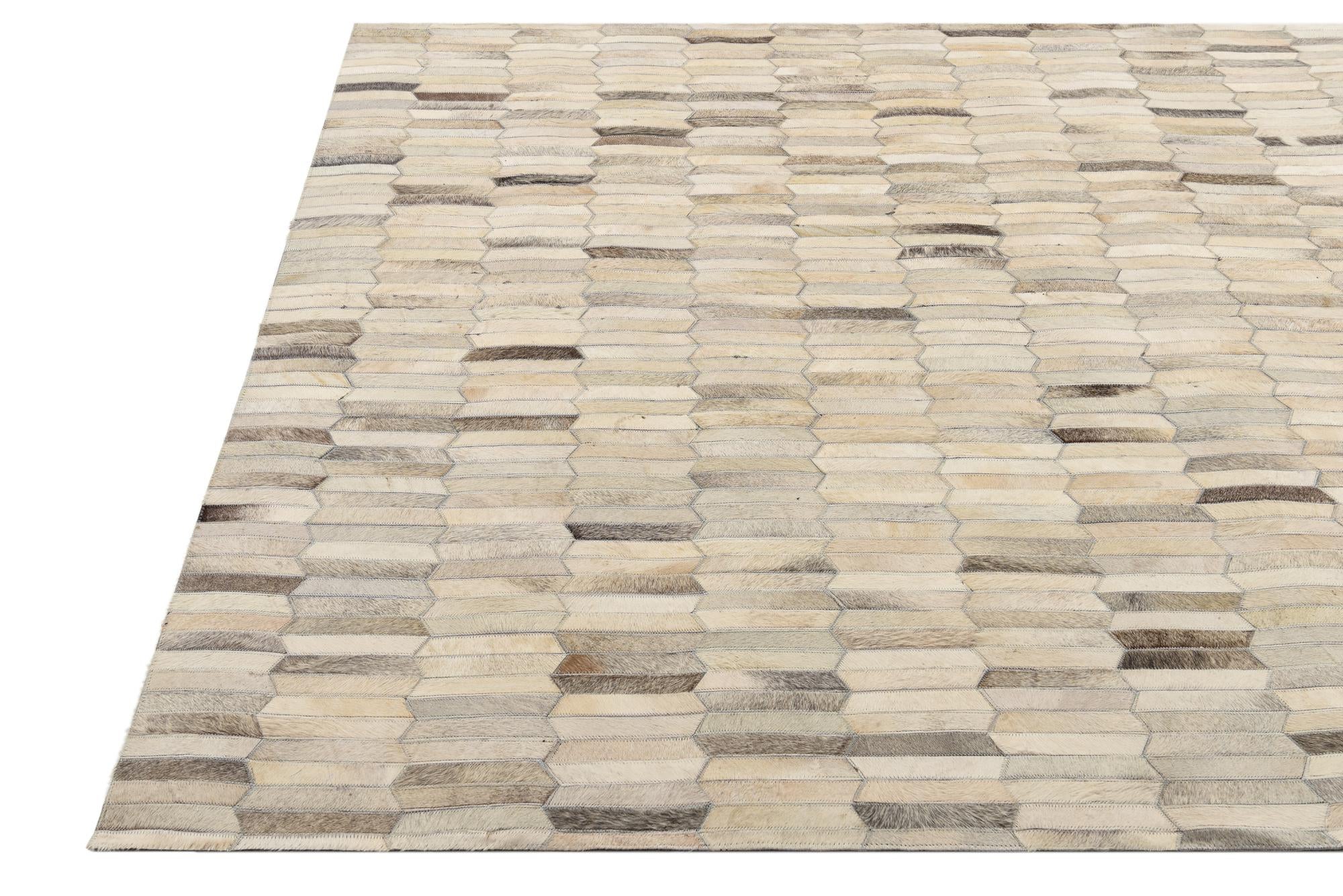 5' 4 x 7' 3 Cowhide Rug