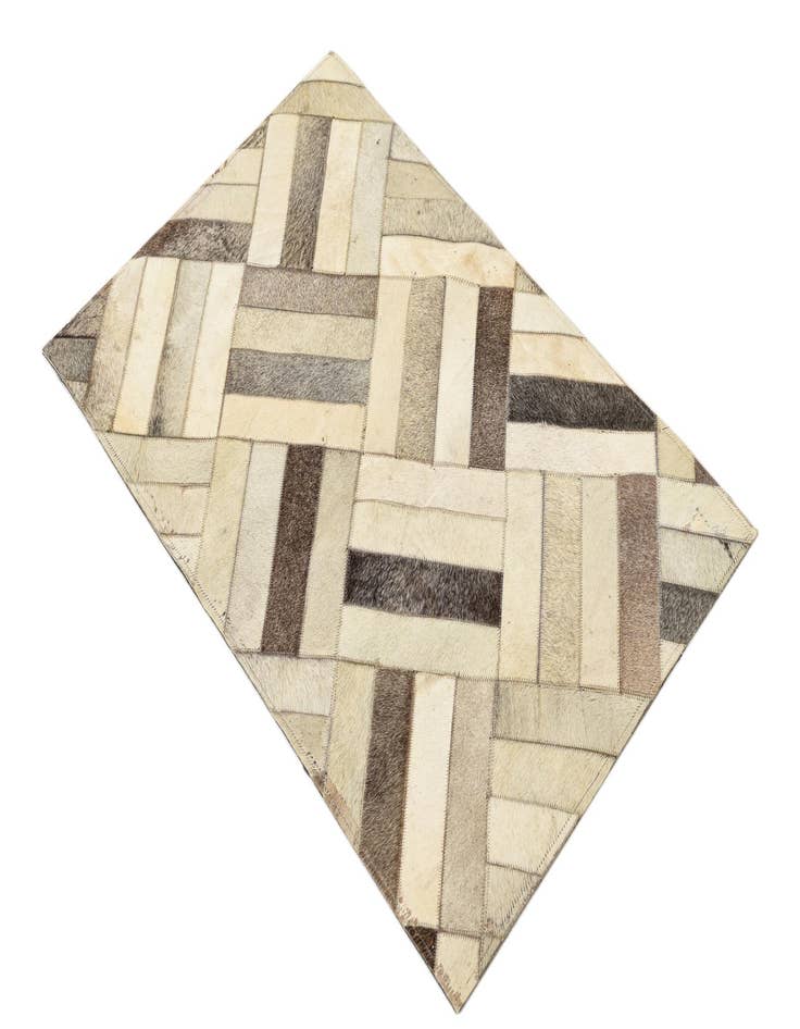 Detail image of 2' x 2' 10 Cowhide Rug