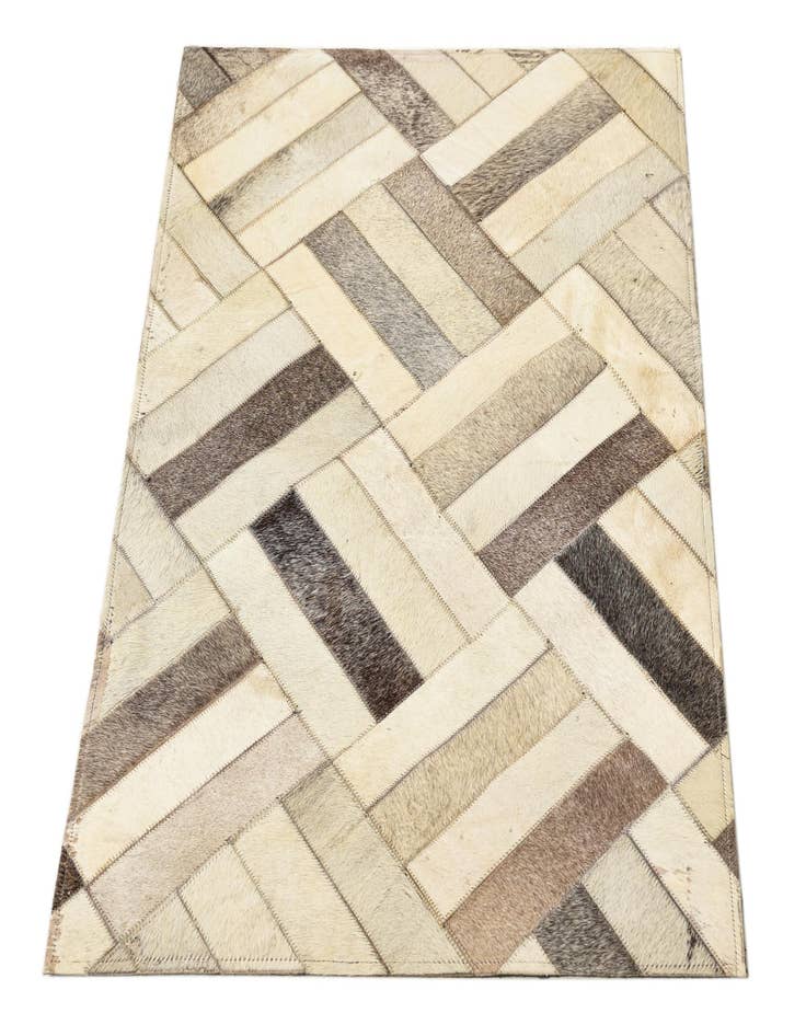 Detail image of 2' x 2' 10 Cowhide Rug