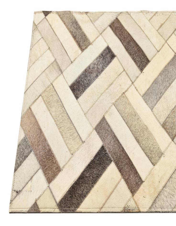 Detail image of 2' x 2' 10 Cowhide Rug