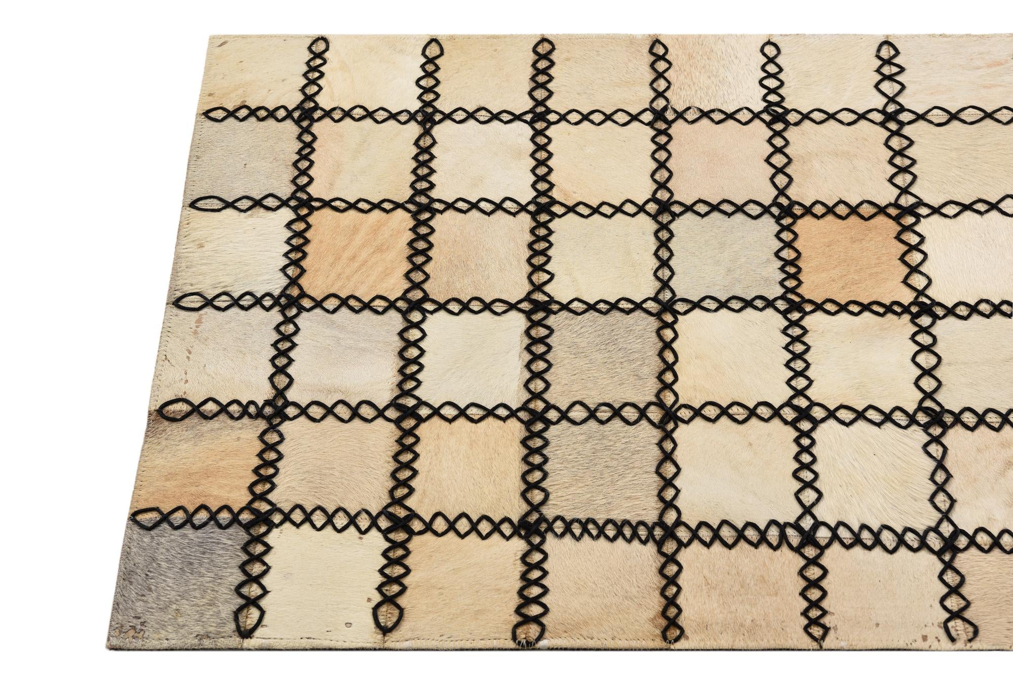 2' 1 x 3' 1 Cowhide Rug