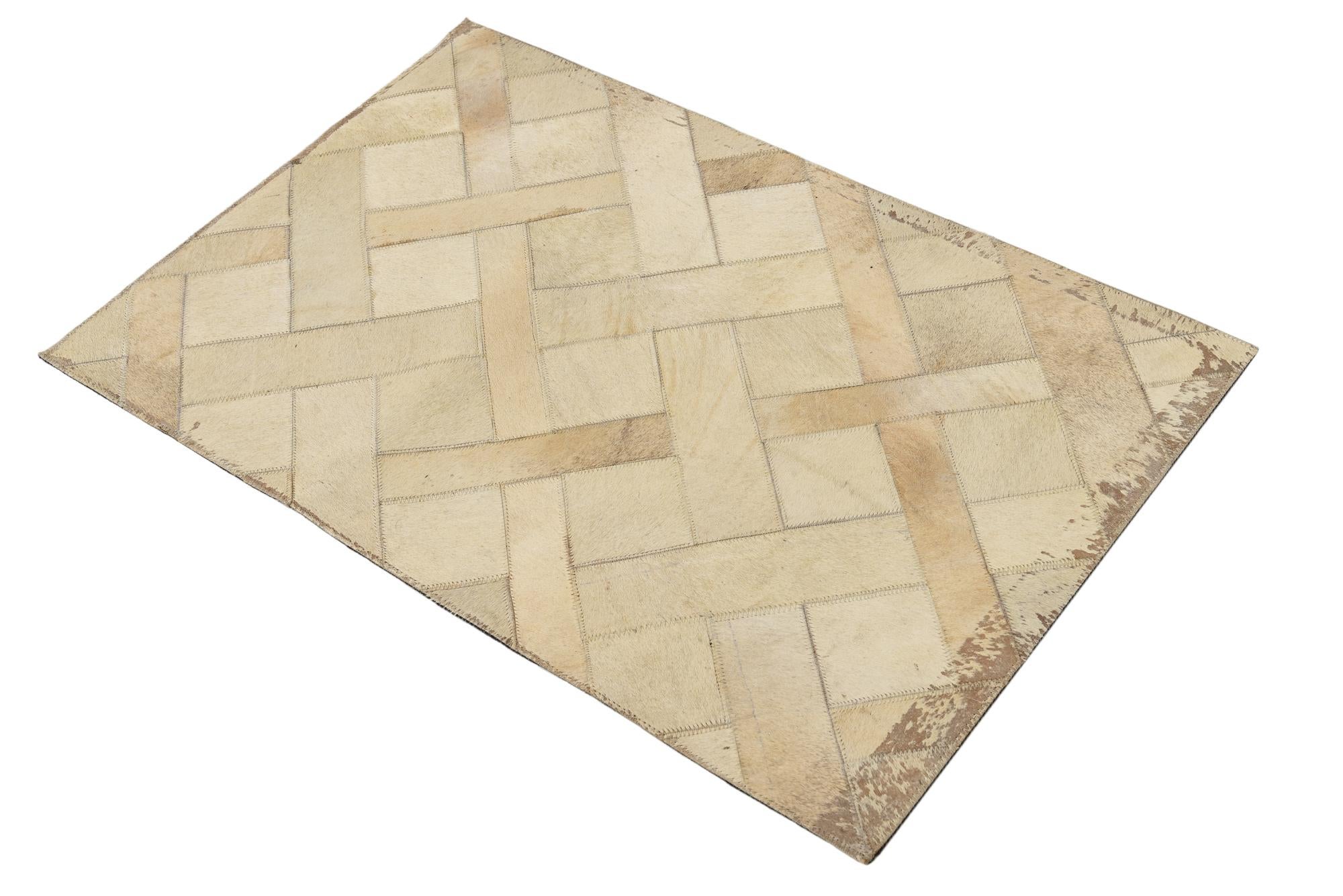 2' x 3' 1 Cowhide Rug