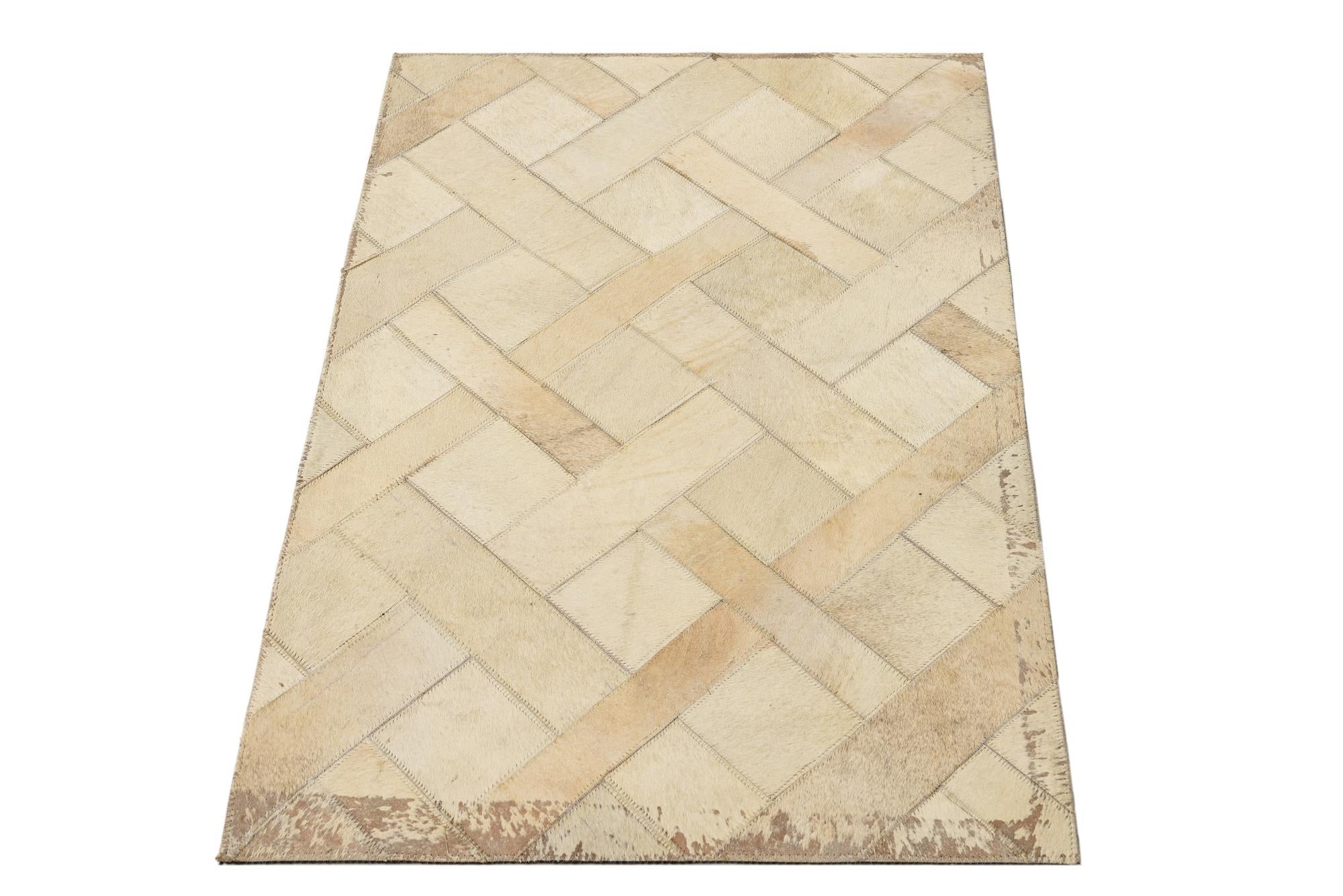 2' x 3' 1 Cowhide Rug