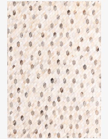 5' 1 x 7' 4 Cowhide Rug