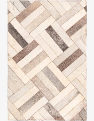 2' x 2' 10 Cowhide Rug