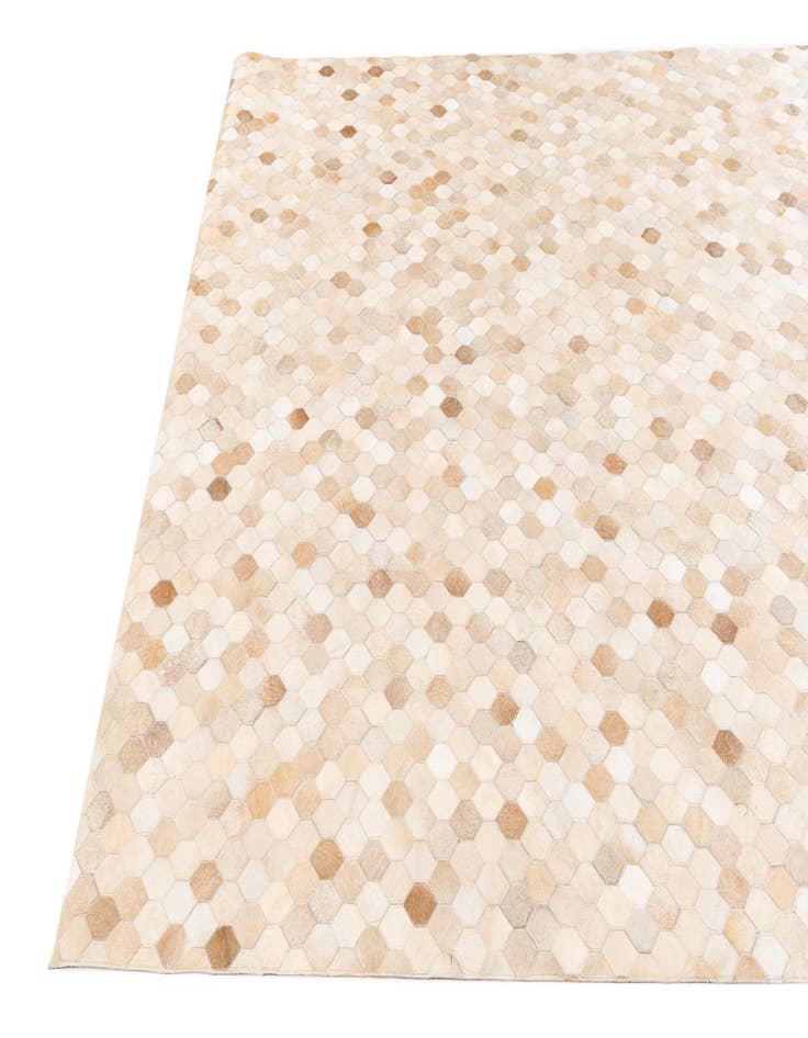 Detail image of 6' 8 x 10' Cowhide Stocks Rug