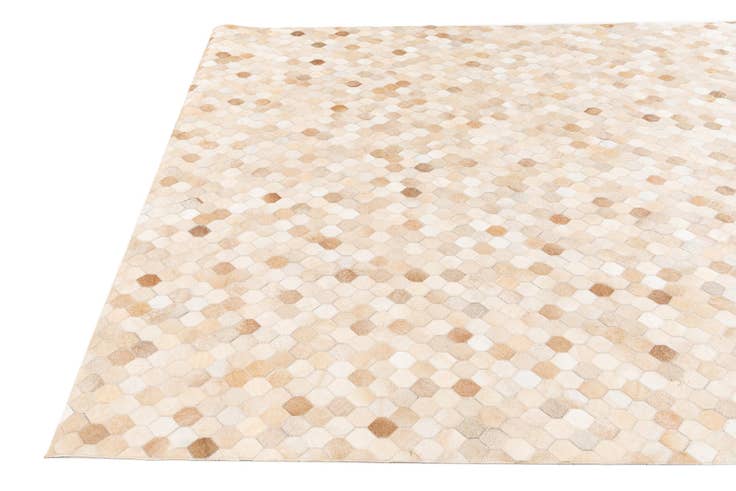 Detail image of 6' 8 x 10' Cowhide Stocks Rug