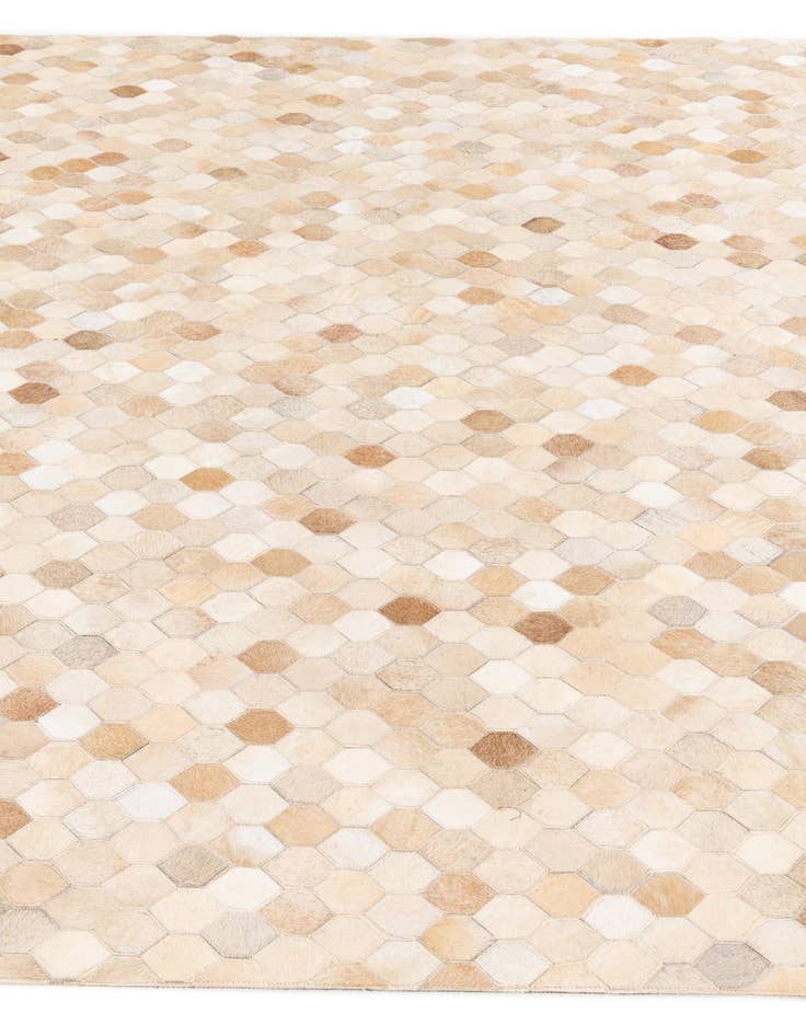 Detail image of 6' 8 x 10' Cowhide Stocks Rug