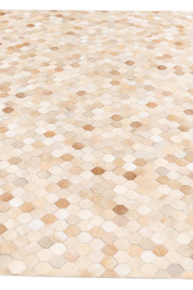 Detail image of 6' 8 x 10' Cowhide Stocks Rug