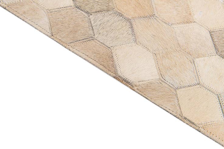 Detail image of 6' 8 x 10' Cowhide Stocks Rug