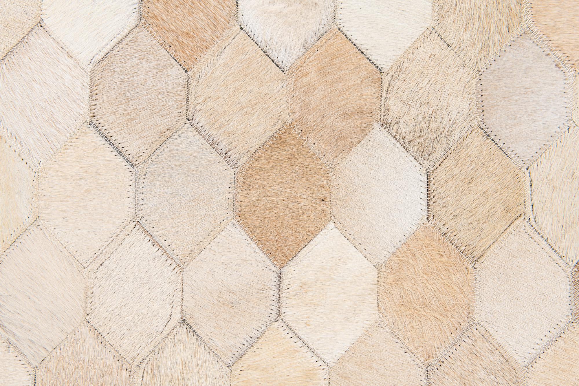6' 8 x 10' Cowhide Stocks Rug