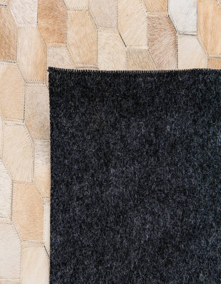 Detail image of 6' 8 x 10' Cowhide Stocks Rug