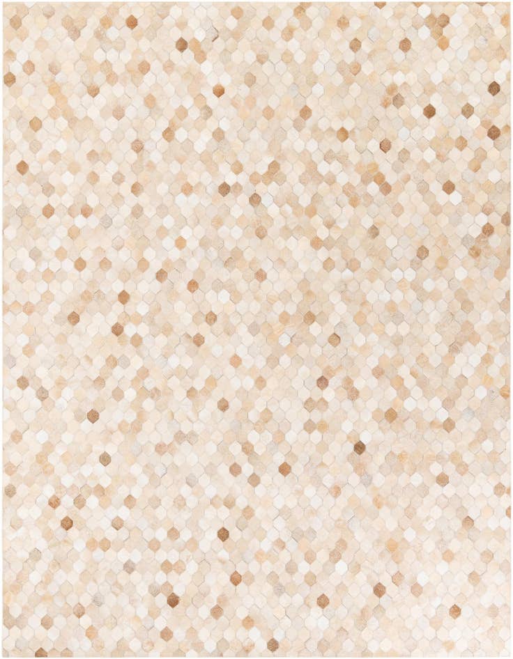 Detail image of 6' 8 x 10' Cowhide Stocks Rug