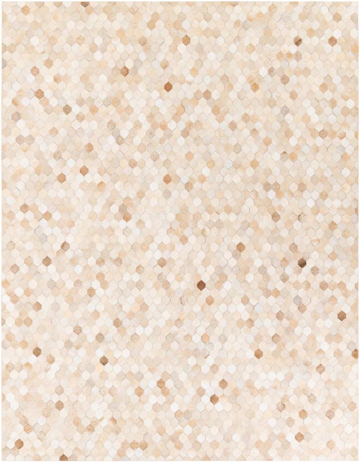 Detail image of 6' 8 x 10' 1 Cowhide Stocks Rug