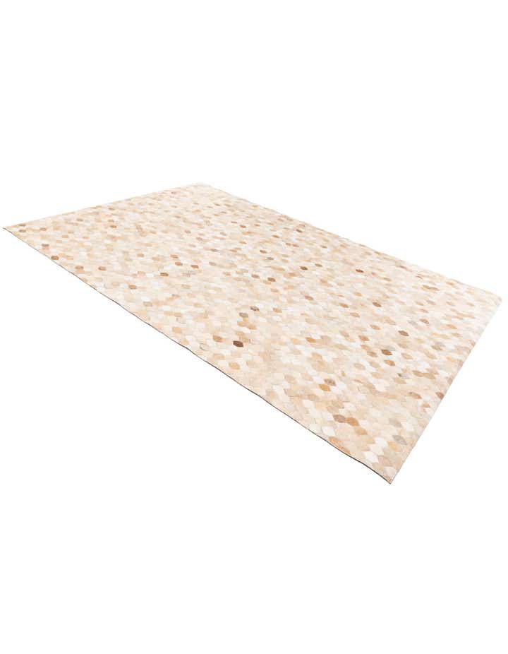 6' 7 x 9' 11 Cowhide Stocks Rug
