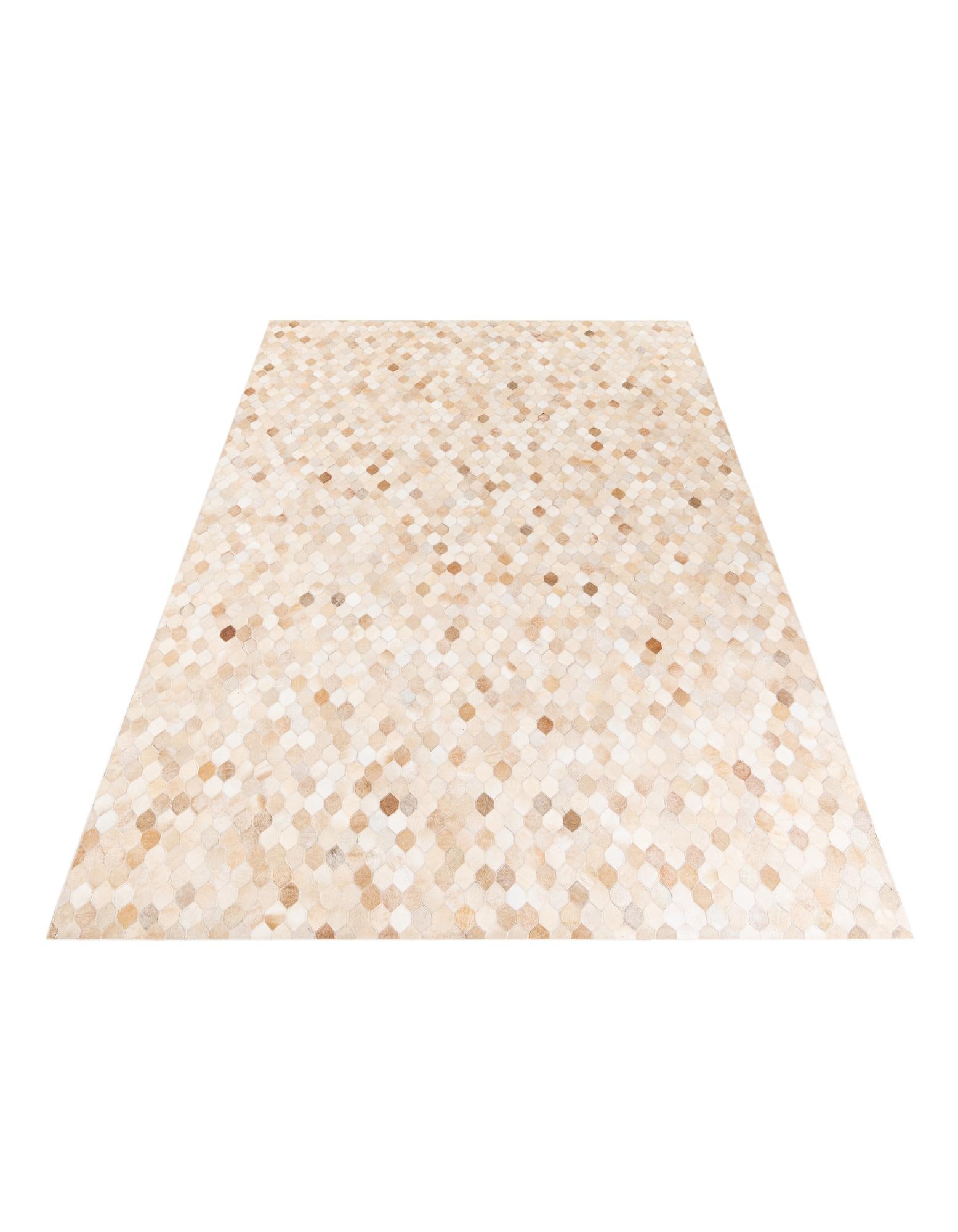 6' 7 x 9' 11 Cowhide Stocks Rug