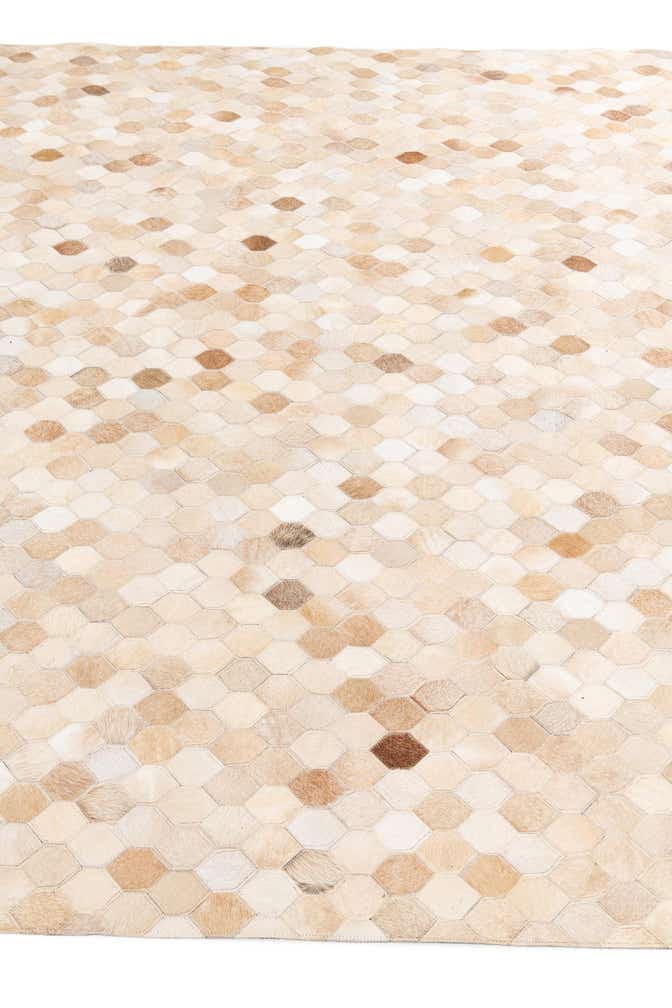 6' 7 x 9' 11 Cowhide Stocks Rug