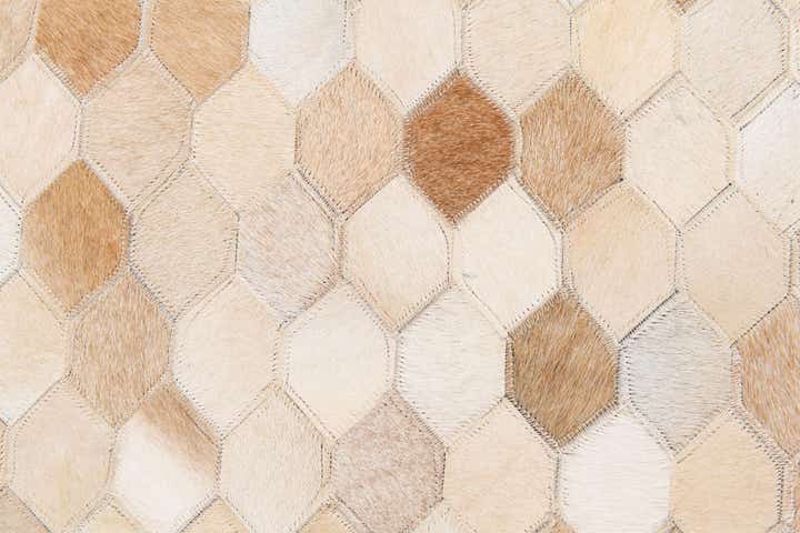 6' 7 x 9' 11 Cowhide Stocks Rug