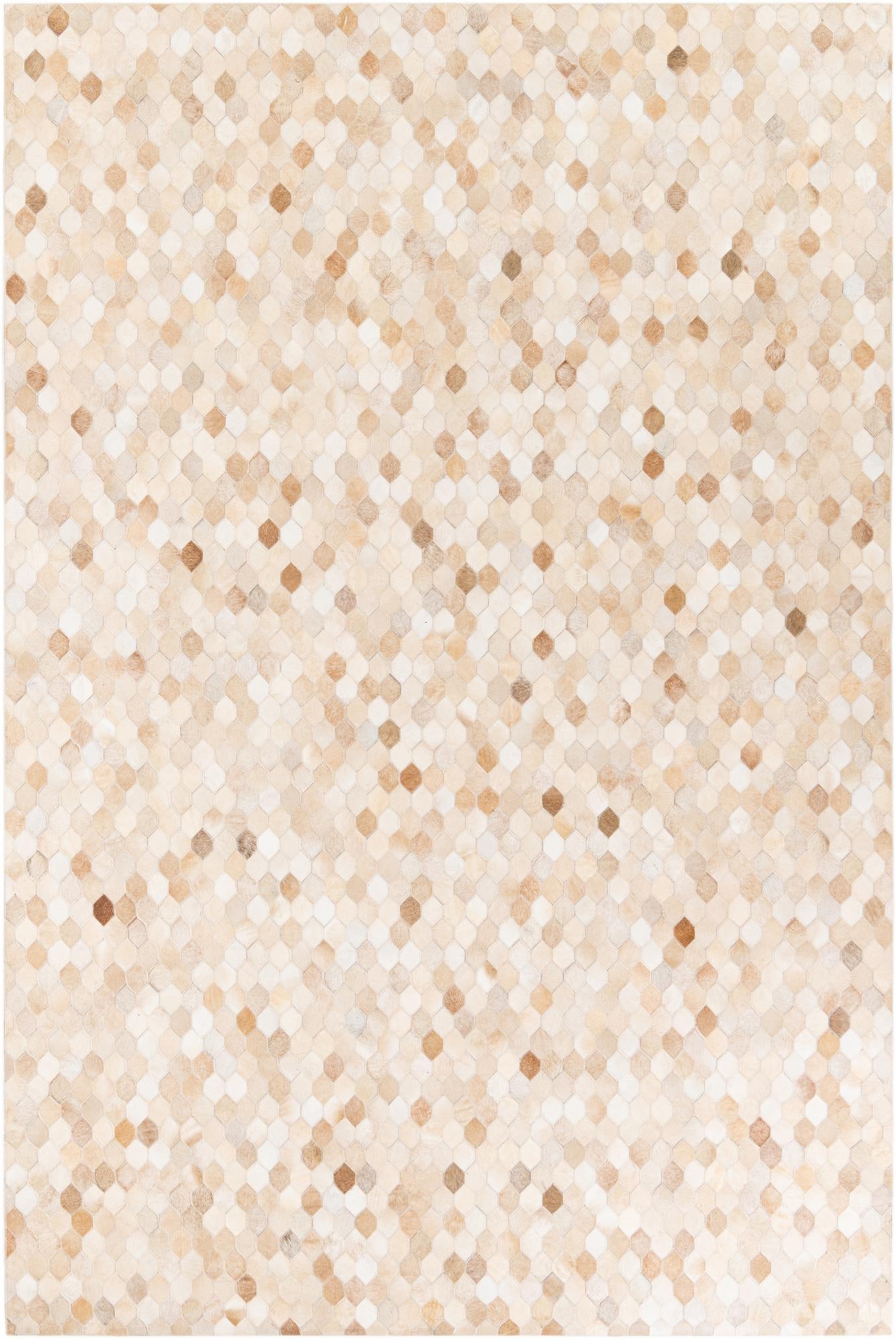 6' 7 x 9' 11 Cowhide Stocks Rug
