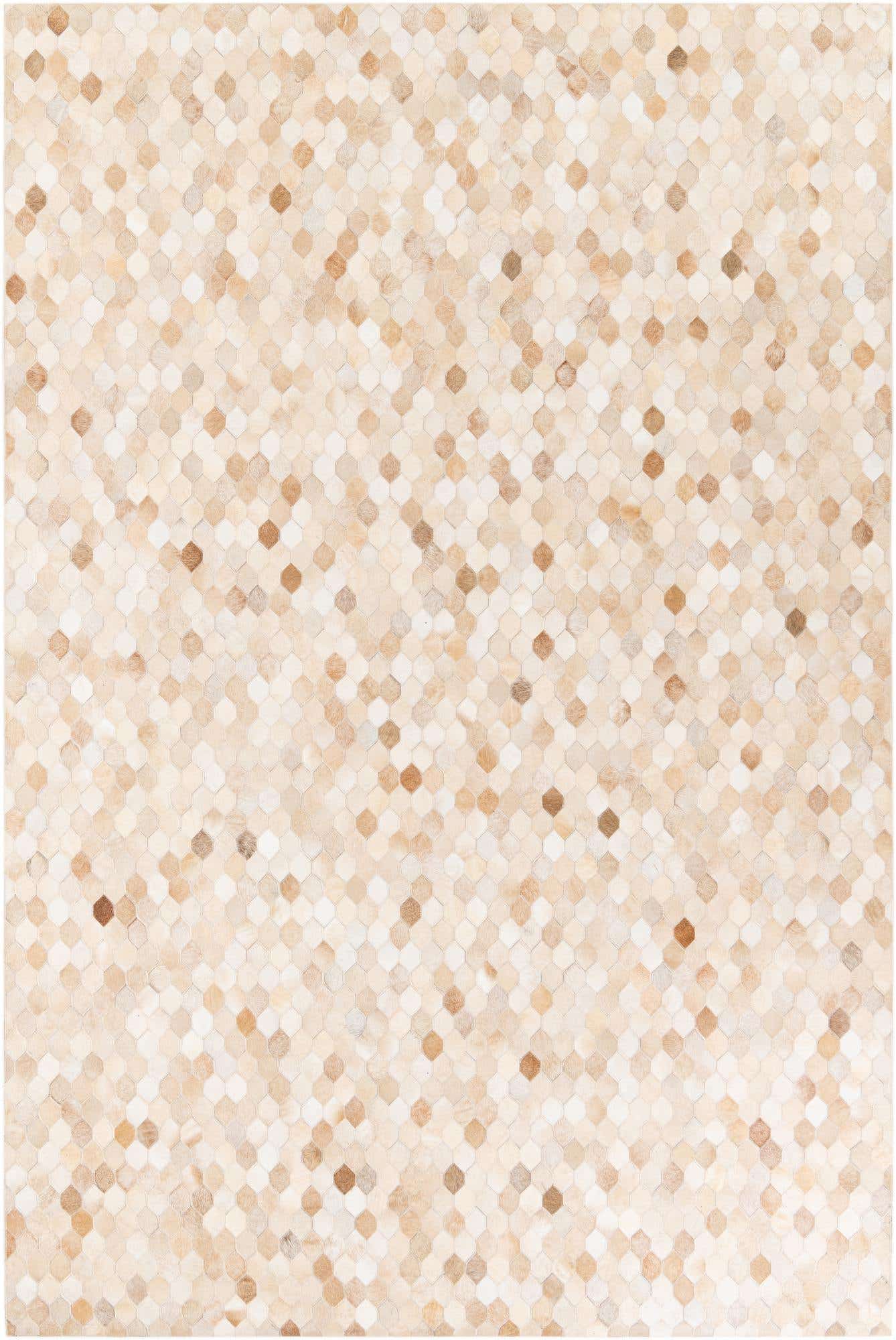 6' 7 x 9' 11 Cowhide Stocks Rug