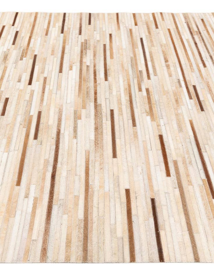 Detail image of 5' 1 x 7' 11 Cowhide Stocks Rug