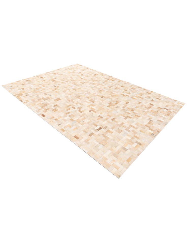 Detail image of 5' 3 x 7' 5 Cowhide Stocks Rug