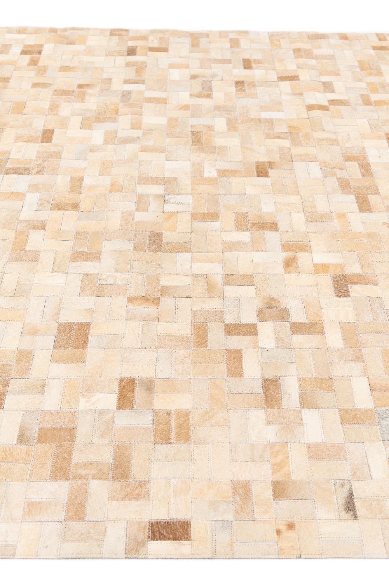 5' 3 x 7' 5 Cowhide Stocks Rug