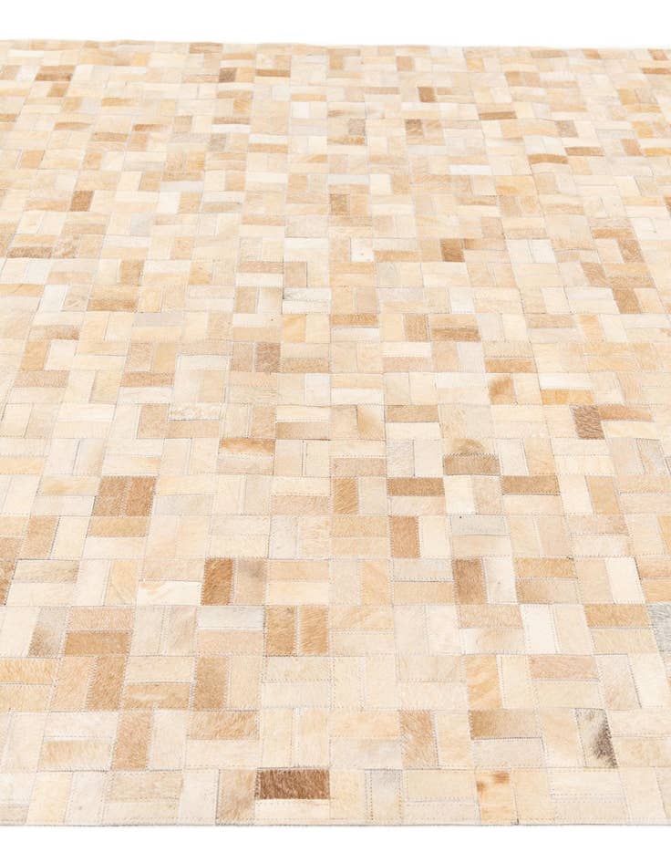 Detail image of 5' 3 x 7' 5 Cowhide Stocks Rug