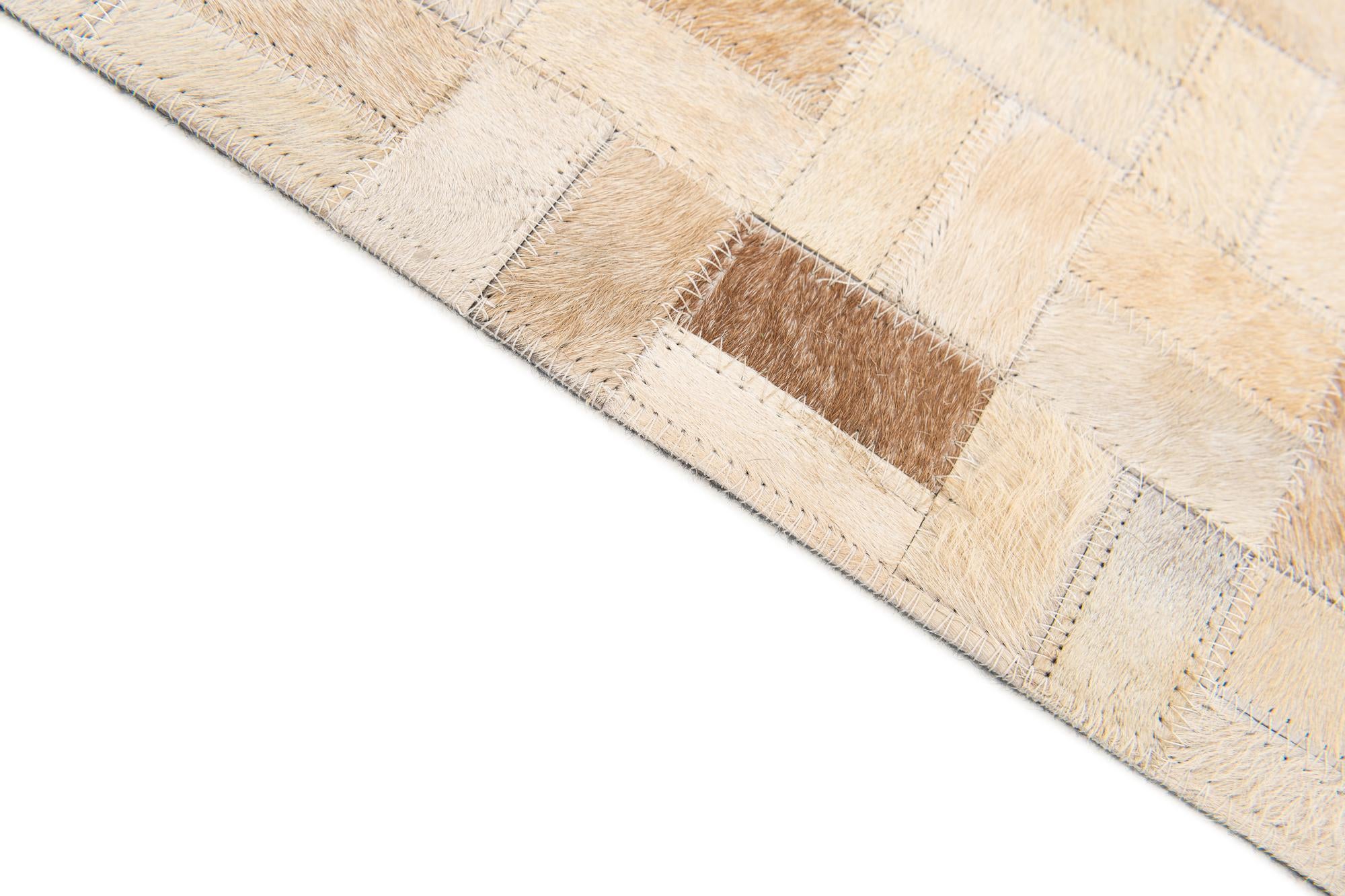 5' 3 x 7' 5 Cowhide Stocks Rug