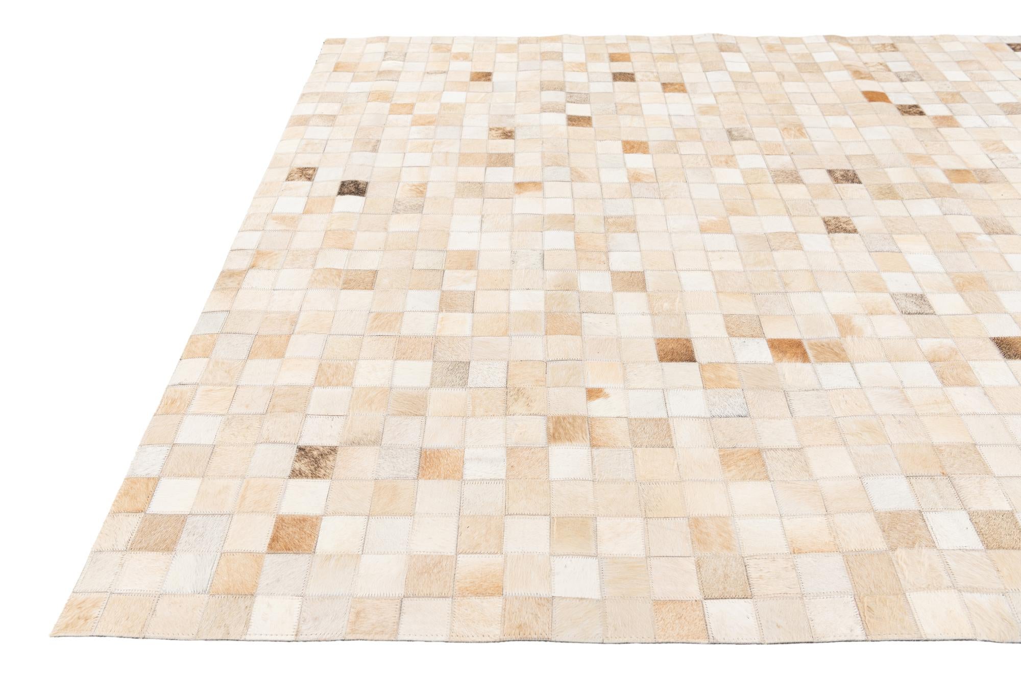 5' 1 x 7' 11 Cowhide Stocks Rug