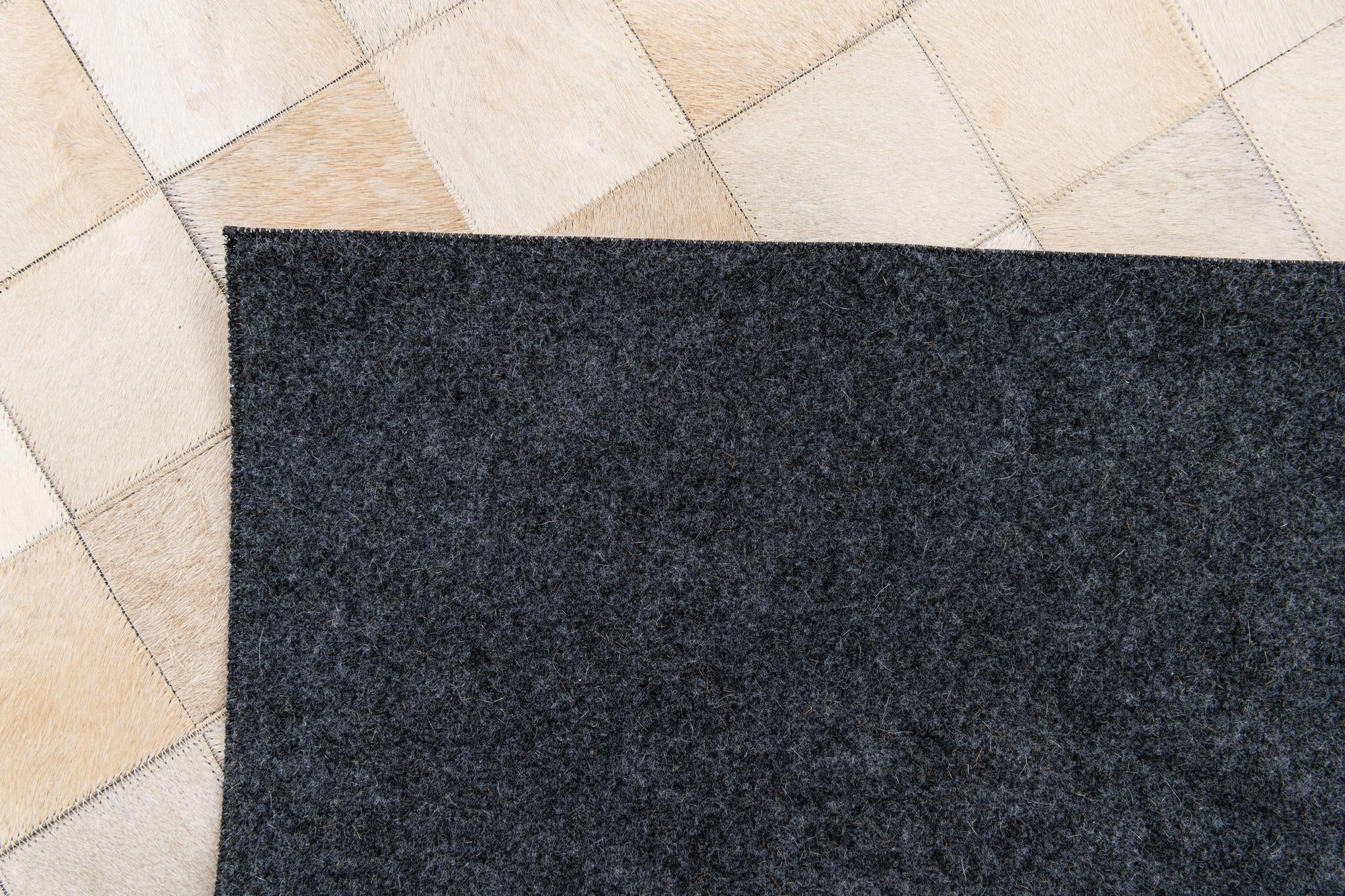 4' 11 x 7' 11 Cowhide Stocks Rug