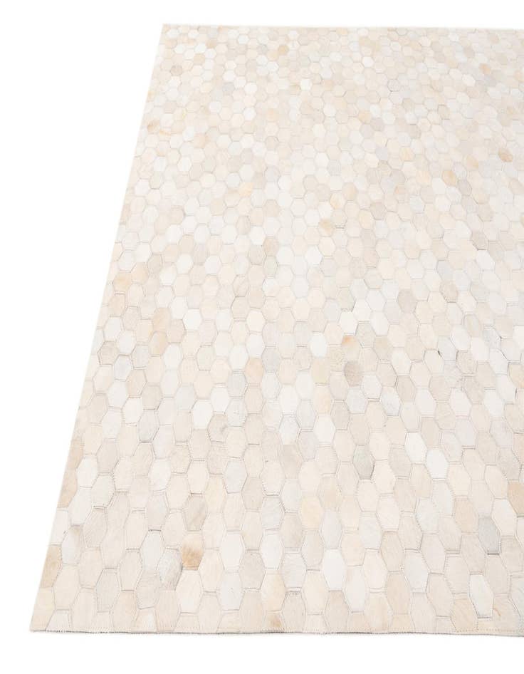 Detail image of 4' 11 x 7' 11 Cowhide Stocks Rug