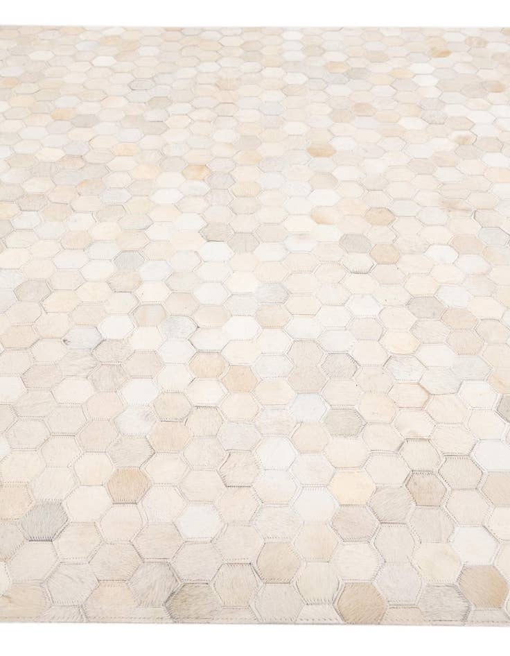 Detail image of 4' 11 x 7' 11 Cowhide Stocks Rug