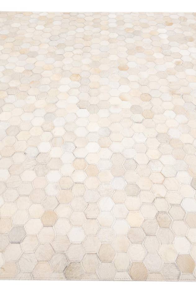 Detail image of 4' 11 x 7' 11 Cowhide Stocks Rug