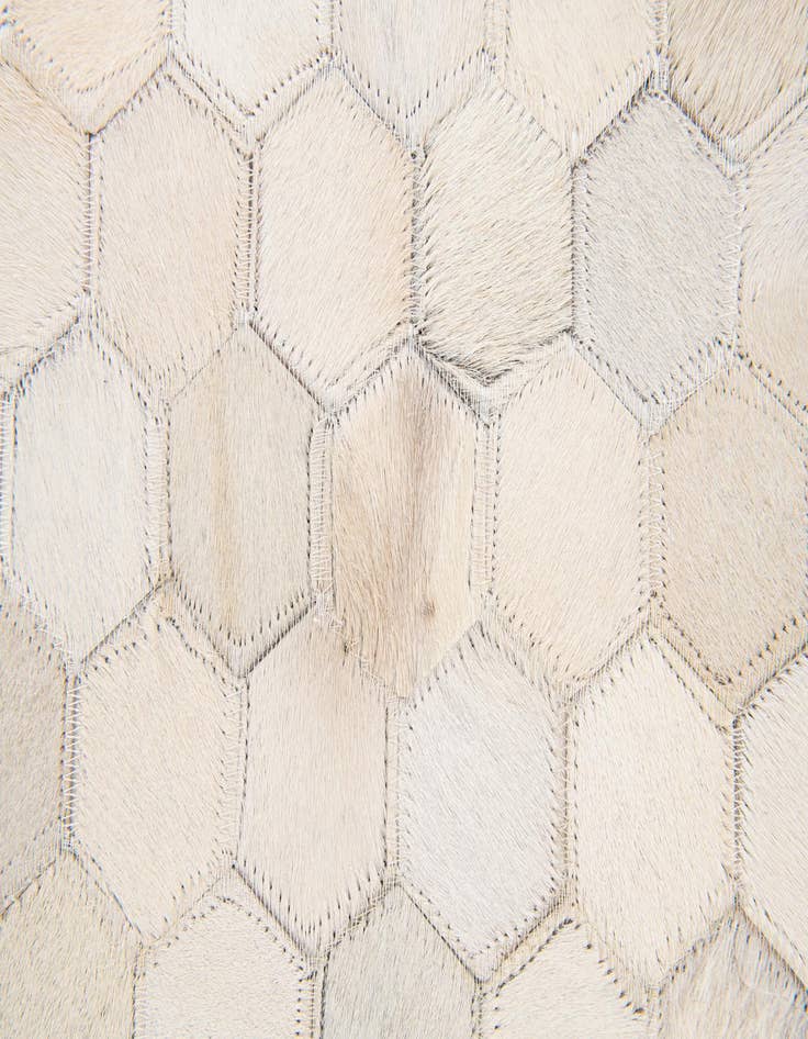 Detail image of 4' 11 x 7' 11 Cowhide Stocks Rug