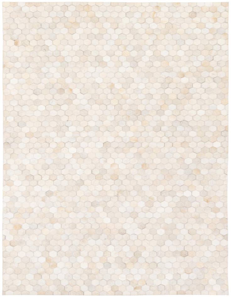 Detail image of 4' 11 x 7' 11 Cowhide Stocks Rug