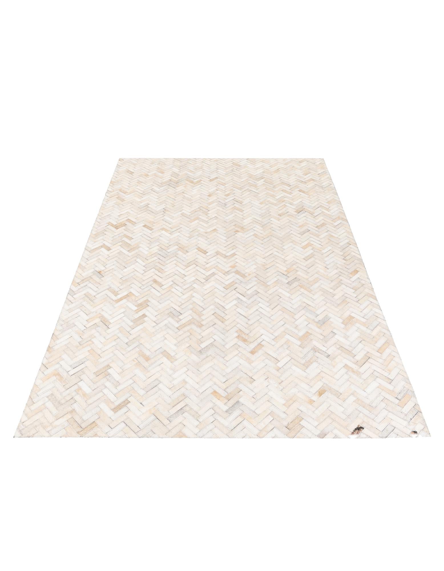 4' 10 x 7' 7 Cowhide Stocks Rug
