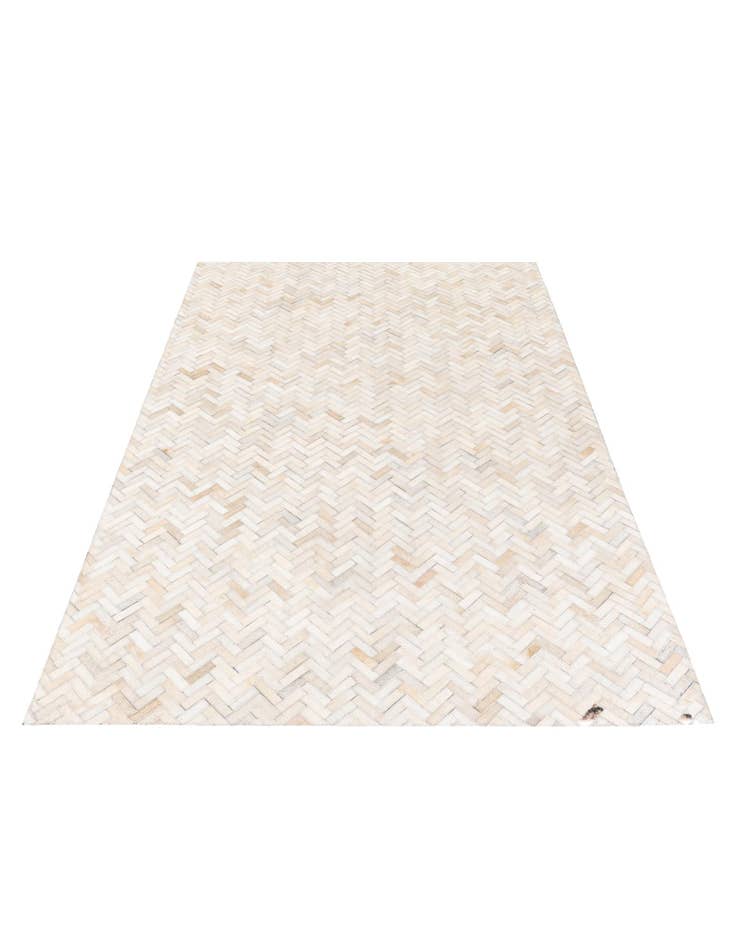 Detail image of 4' 10 x 7' 7 Cowhide Stocks Rug