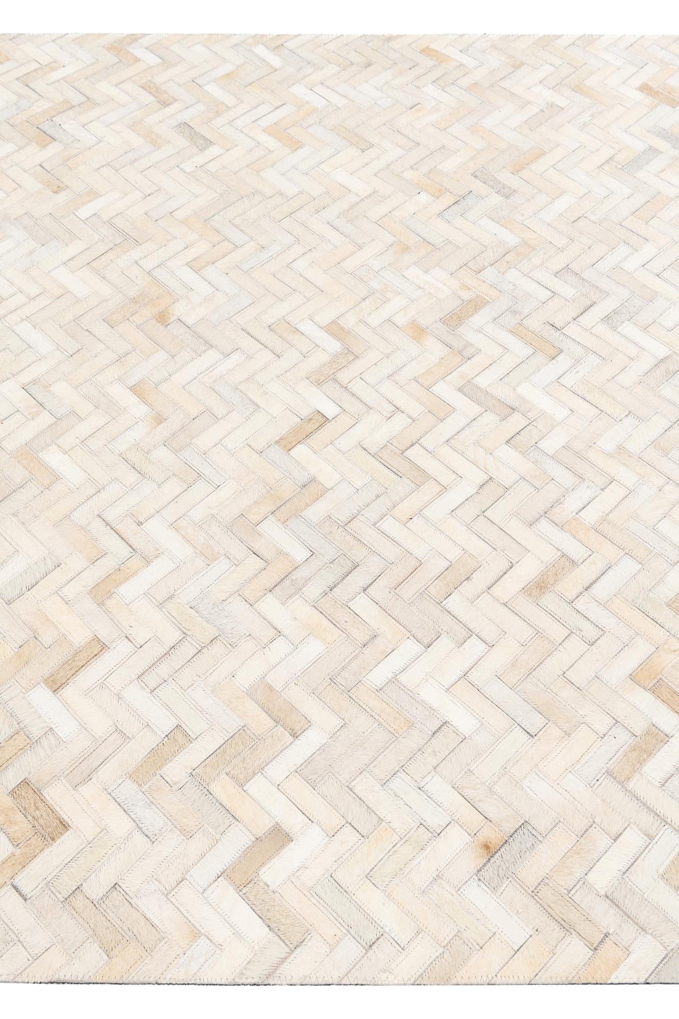 4' 10 x 7' 7 Cowhide Stocks Rug