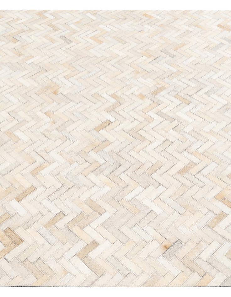 Detail image of 4' 10 x 7' 7 Cowhide Stocks Rug