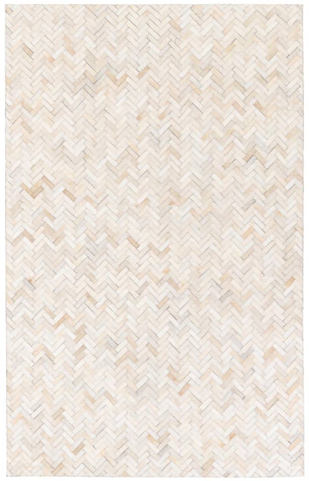 Detail image of 4' 10 x 7' 7 Cowhide Stocks Rug