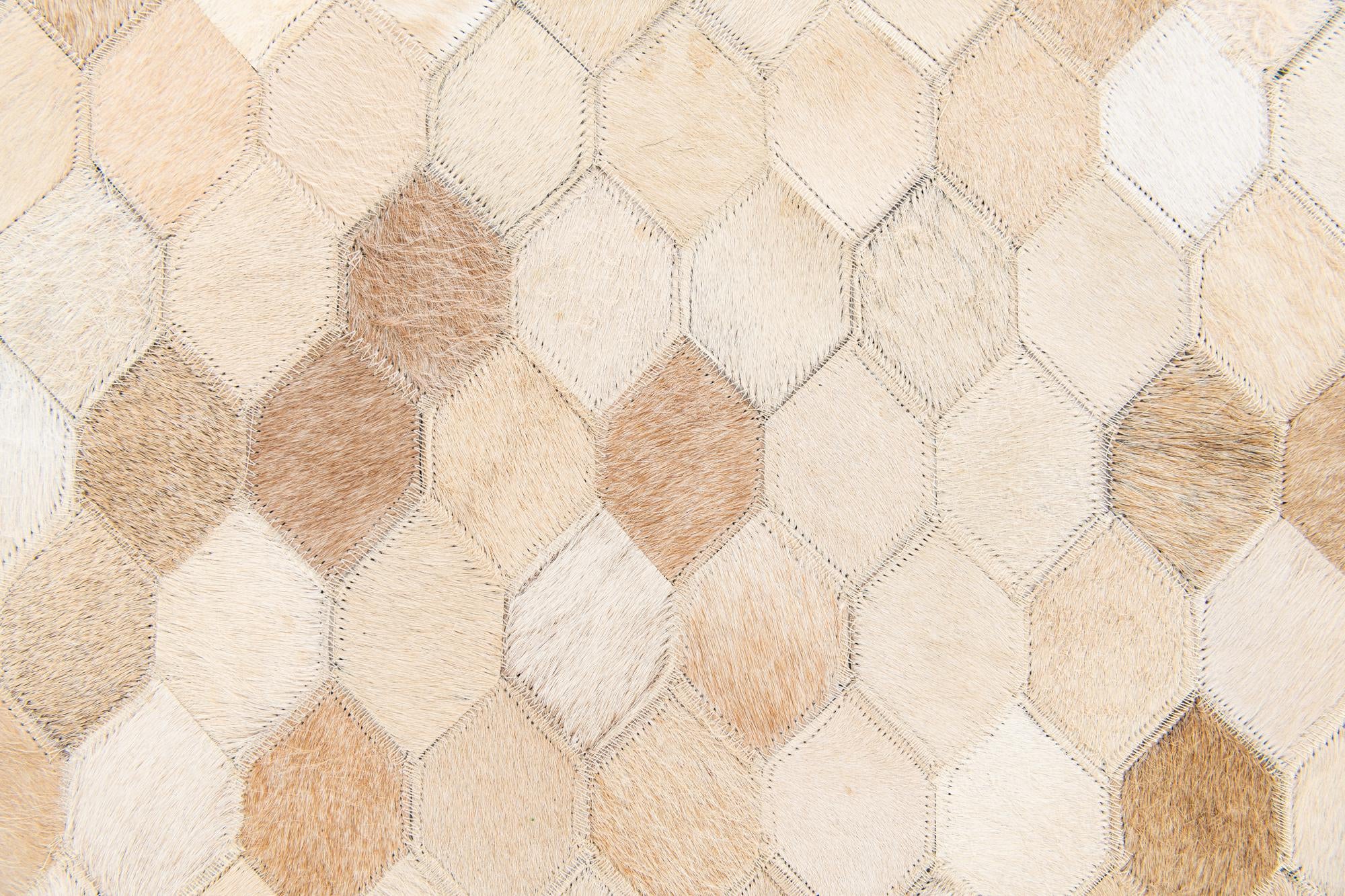 5' 9 x 7' 11 Cowhide Stocks Rug